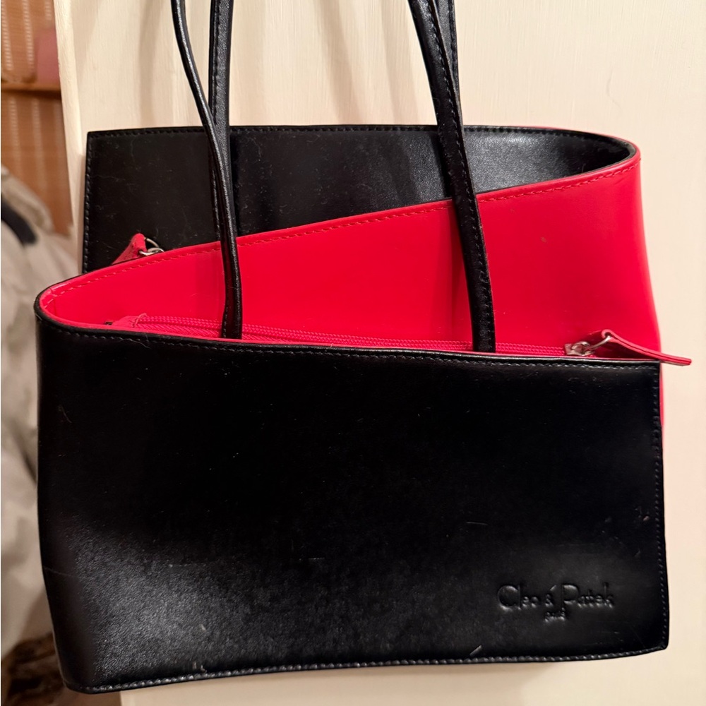 Chic Black and Red Women's Bag